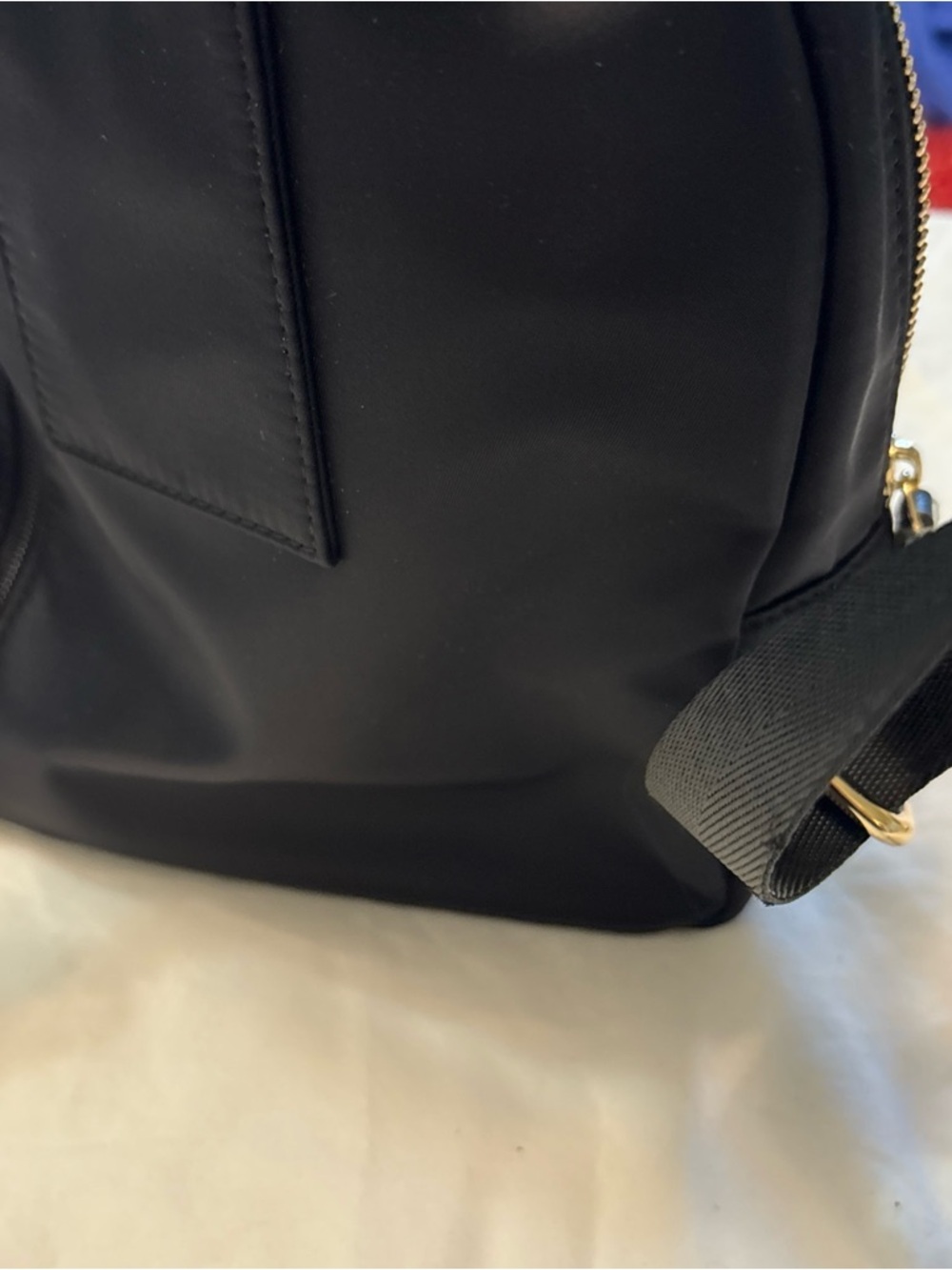 Spartina 449 Black Backpack with Floral-Trim Accents - Picture 9 of 16